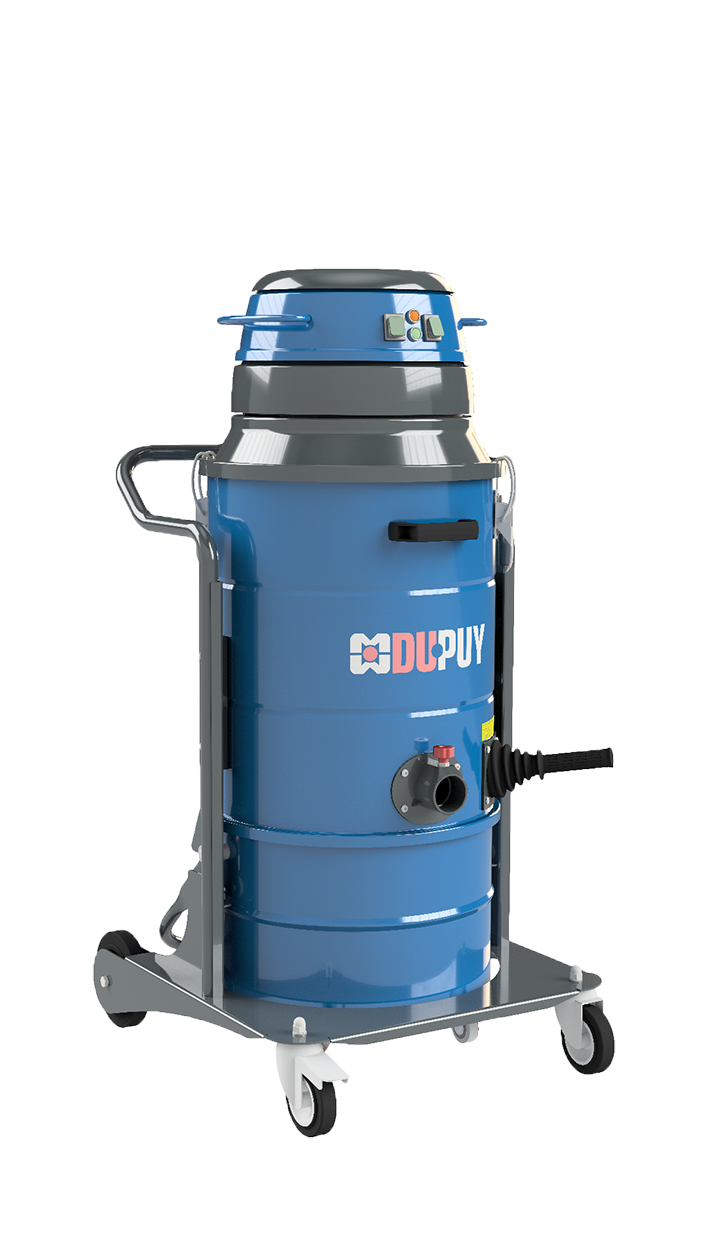  EQCOTWEA Aspirador industrial Máquina de succión de agua  comercial húmeda/seca Colector Extractor de polvo Automático Sacude polvo  Precipitador de vacío de piso 2 motores 90L/24 galones 2000 W 110 V 
