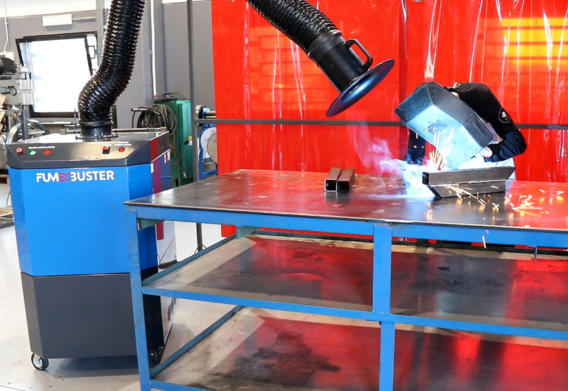Welding fume extractors range