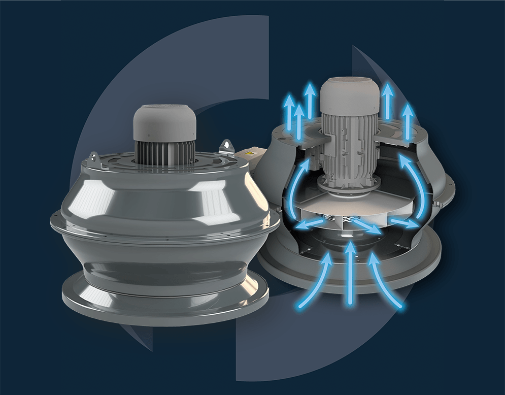 UFO FLOW electric fan for the DEDUST PRO range of dust collectors